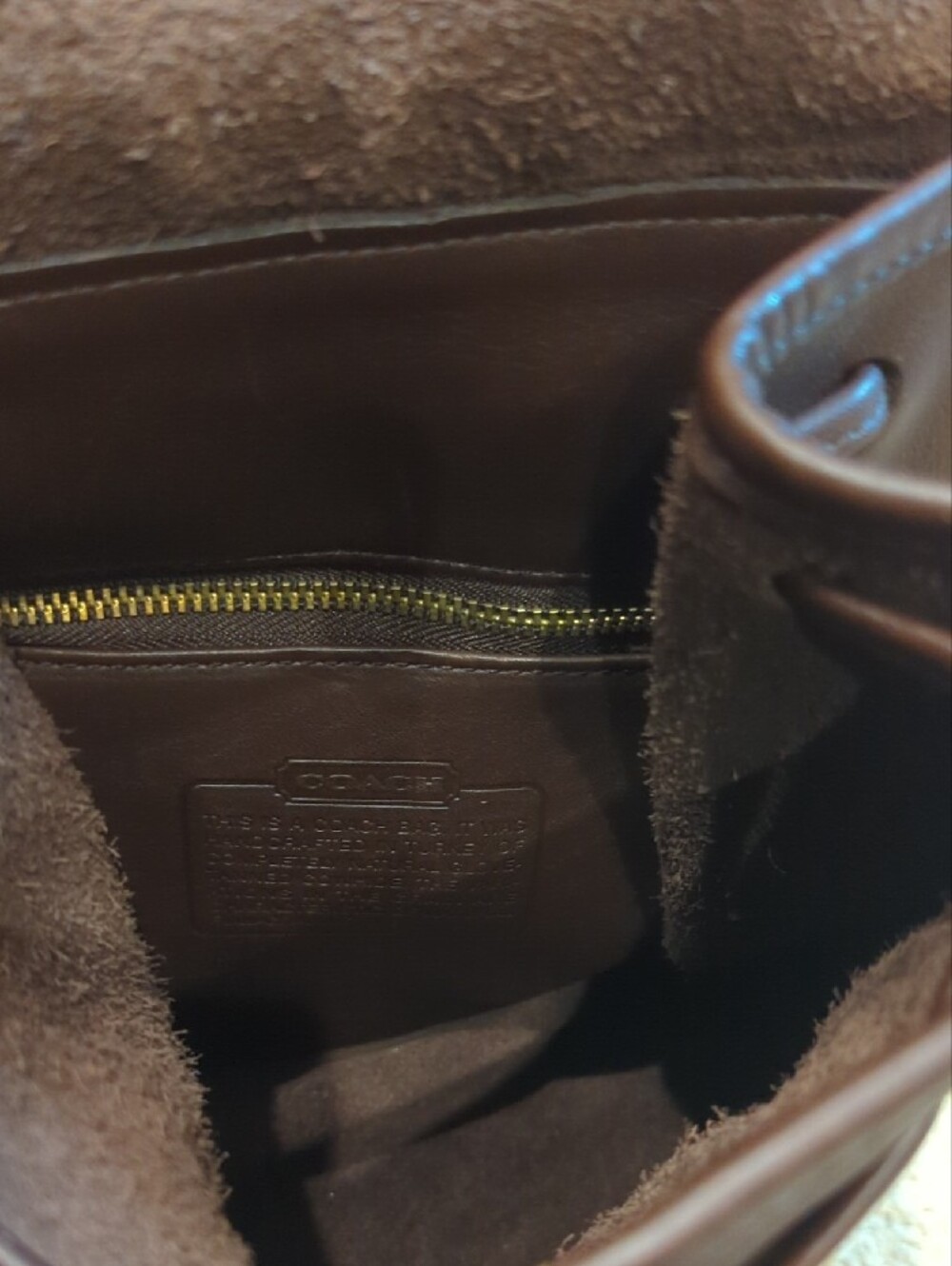 NWOT Coach Brown Leather Mini Backpack 9960 - Picture 6 of 9